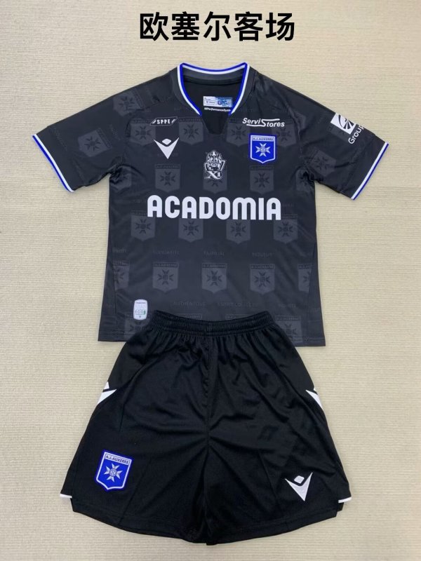 Auxerre Away Kids Kits 1:1 Quality Soccer Jersey 24/25