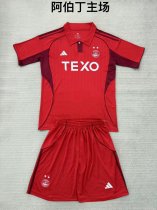 Aberdeen Home Kids Kits 1:1 Quality Soccer Jersey 25/26 Aberdeen Home Kids Kits 1:1 Quality Soccer Jersey 25/26