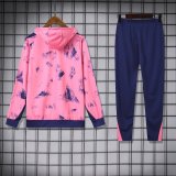 Paris Hooded long sleeved Pink 1:1 Training suit 24/25