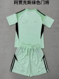 Ajax Goalkeeper Green Kids  1:1  Quality  Soccer Jersey 25/26