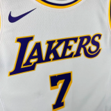 Lakers  ANTHONY #7 White  1:1 Quality NBA Jersey热压 2025