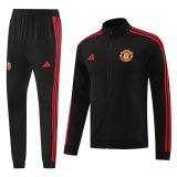 Manchester United Black Training Tracksuit 1:1 Quality Soccer Jersey 24/25