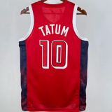 2024 Team USA TATUM #10 Red 1:1 Quality NBA Jerseys