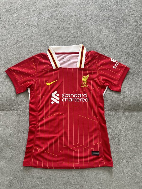 Liverpool Home Woman's  Fans 1:1 Quality Soccer Jersey 24/25