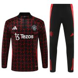 Manchester United Training  Red  And Black  1:1 Quality Training Jersey 24/25
