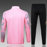 Real Madrid Pink (Inkjet Dragon) Training Tracksuit 1:1 Quality Training Jersey 24/25