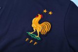 France Hooded Long Sleeved Blue1:1 Training suit 24/25