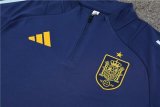 Spain  Treasure Blue Training Tracksuit 1:1 Quality Soccer Jersey 24/25