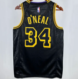 Lakers ONEAL #34  Black   1:1 Quality NBA Jersey 24/25