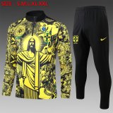 Brazil Training Yellow 1:1 Quality Training Jersey 24/25