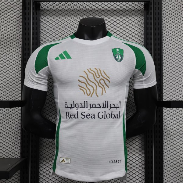 24/25  Al Ahli Jeddah Home White  Player 1:1 Quality Soccer Jersey（吉达国民）