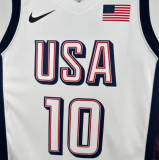 Team USA TATUM #10 White 1:1 Quality  NBA Jerseys 2025
