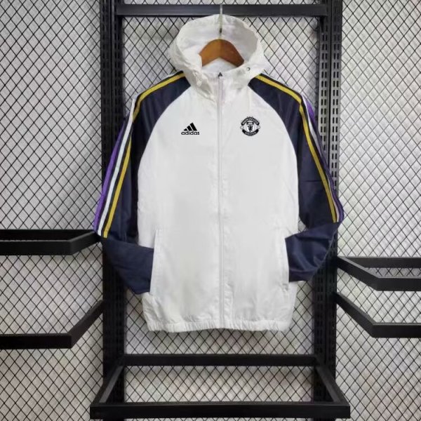 Manchester United  White Windbreaker 24/25