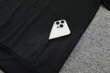 Barcelona Hooded  Long Sleeved Black 1:1 Training suit 24/25