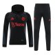 Manchester United Hooded Long Sleeved Black 1:1 Training suit 24/25