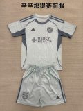FC Cincinnati  Pre match uniform Kids 1:1 Quality Soccer Jersey 25/26