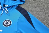 Chelsea  Hooded Long Sleeved Blue 1:1 Training suit 24/25