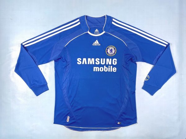 Chelsea Home Long sleeve Fans 1:1 1:1 Quality Retro Soccer Jersey 2006