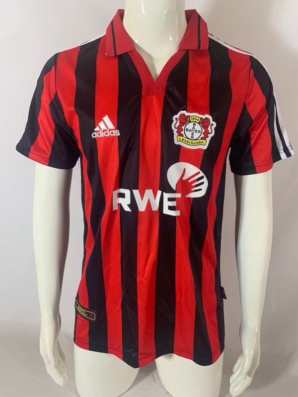 Bayer Leverkusen Home Fans Retro 1:1 Quality Soccer Jersey 2001/2002