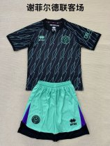 Sheffield United Wanderers Away Kids Kits 1:1 Quality Soccer Jersey 24/25 Sheffield United Wanderers Away Kids Kits 1:1 Quality Soccer Jersey 24/25