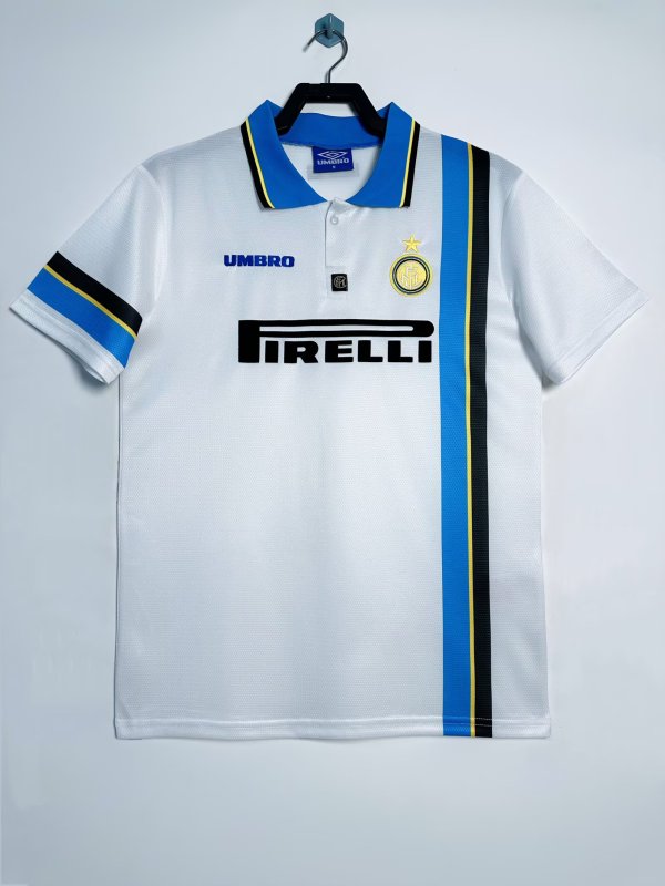 Inter Milan Away Fans Retro 1:1 Quality Soccer Jersey 1997/1998