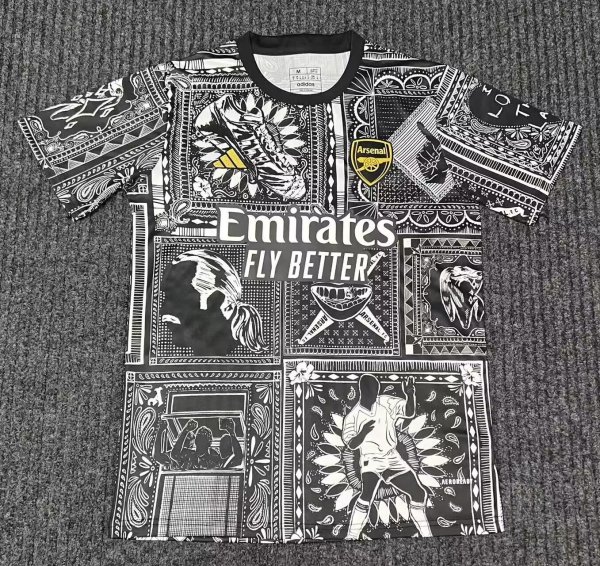 Arsenal Black Fans 1:1 Quality Soccer Jersey 24/25
