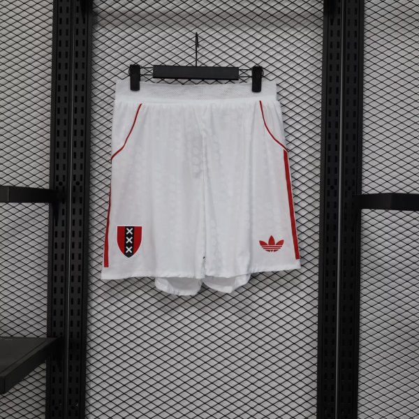 Ajax Away Player White 1:1 Quality Shorts 25/26