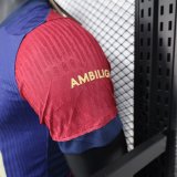 Barcelona Home PLayer（配广告）1:1 Quality Soccer Jersey 25/26