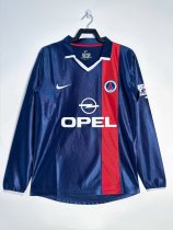 Paris Home Long Sleeve Fans Retro 1:1 Quality Soccer Jersey 2001/2002 Paris Home Long Sleeve Fans Retro 1:1 Quality Soccer Jersey 2001/2002