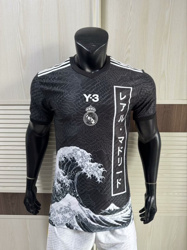 Real Madrid Y-3 Black Player 1:1 Quality Soccer Jersey 25/26