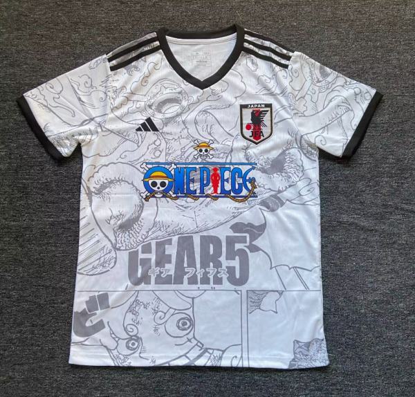 Japan Fans Special Edition Straw Hat Kid 1:1 Quality Soccer Jersey 24/25