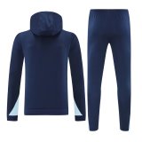 France Hooded Long Sleeved Blue1:1 Training suit 24/25
