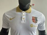 Barcelona Training Clothes White  PLayer 1:1 Quality Soccer Jersey 25/26