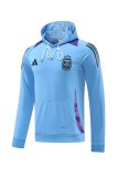 Argentina Hooded  Long Sleeved Blue 1:1 Training suit 24/25