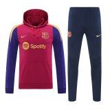 Barcelona Hooded Long Sleeved Red 1:1 Training suit 24/25