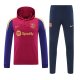 Barcelona Hooded Long Sleeved Red 1:1 Training suit 24/25