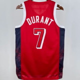 Team USA DURANT #7 Red 1:1 Quality NBA Jerseys 2024