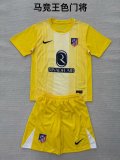 Atletico Madrid  Goalkeeper Kids Kits 1:1 Quality Soccer Jersey 25/26
