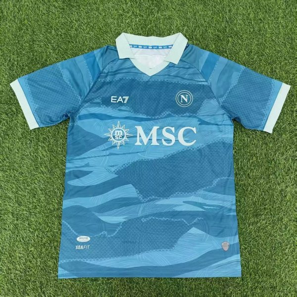 Napoli Blue Four Fans 1:1 Quality Soccer Jersey 24/25