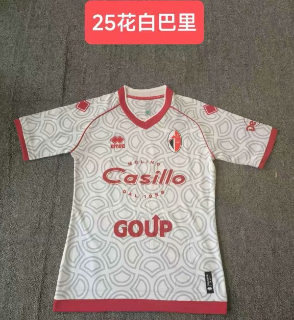 24/25 Bari  White Fans 1:1 Quality Soccer Jersey