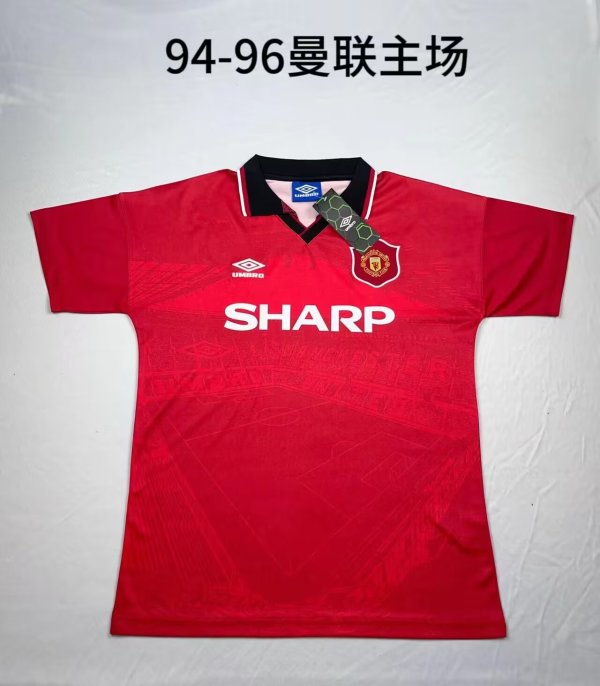Manchester United Home Red Fans 1:1 Quality Retro Soccer Jersey 1994/1996