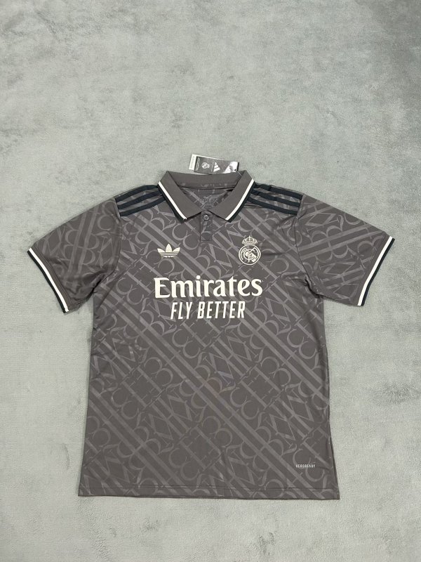 Real Madrid Third Black Woman's  Fans 1:1 Quality Soccer Jersey 24/25