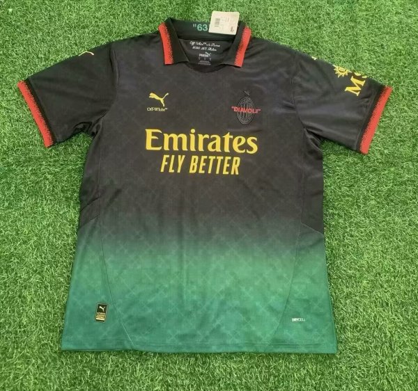 25/26 AC Milan Special Edition Black Fans 1:1 Quality Soccer Jersey