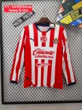 Chivas Home Fans Long sleeve1:1 Quality Soccer Jersey 24/25