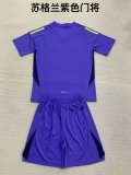 Scotland  Purple Goalkeeper  Kids 1:1 Quality Soccer Jersey 24/25