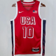 Team USA TATUM #10 Red 1:1 Quality NBA Jerseys  2024