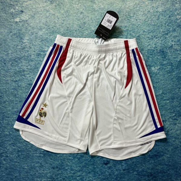 France White Away Fans Shorts 2006