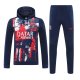 Paris Hooded  Long Sleeved Blue 1:1 Training suit 24/25