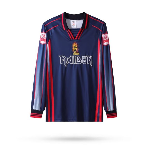 Iron Lady Home Long sleeves Fans Retro  1:1 Retro Soccer Jersey 1998