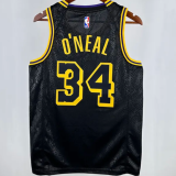 Lakers ONEAL #34  Black 1:1 Quality NBA Jersey 24/25
